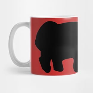 Rustic Black Bear with Buffalo Plaid Mug